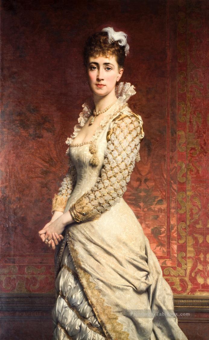 Portrait d’une dame Classicisme académique Pierre Auguste Cot Peintures à l'huile